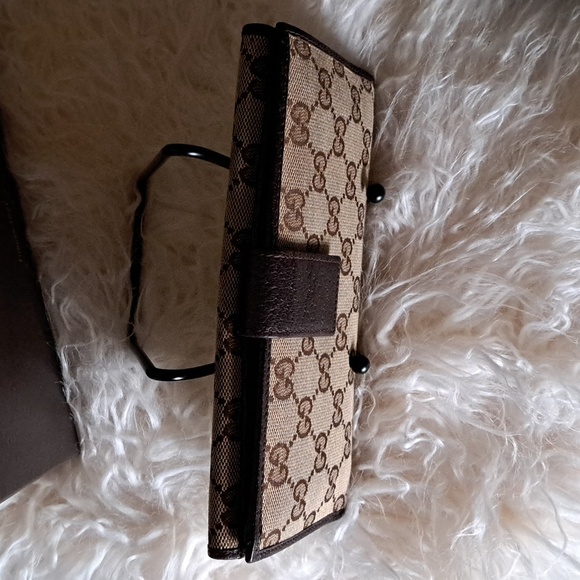 Gucci - Guccissima Supreme Continental Long Wallet GG Monogram EUC - Picture 8 of 15
